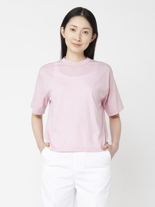 レディース 30G 半袖クルーネックニット【COMMON FIT】