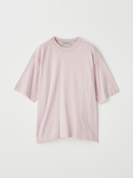 レディース 30G 半袖クルーネックニット【COMMON FIT】 詳細画像 CHALK PINK 2
