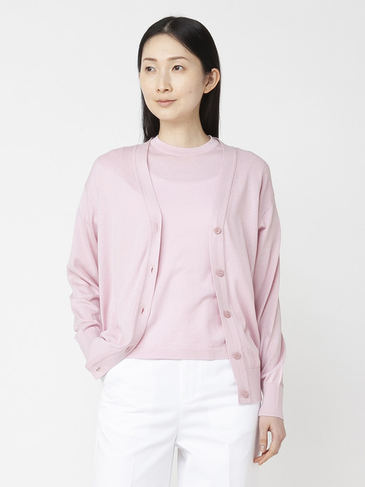 レディース 30G 半袖クルーネックニット【COMMON FIT】 詳細画像 CHALK PINK 7
