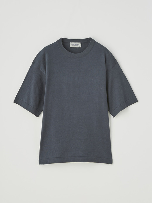 レディース 30G 半袖クルーネックニット【COMMON FIT】 詳細画像 GRANITE 1