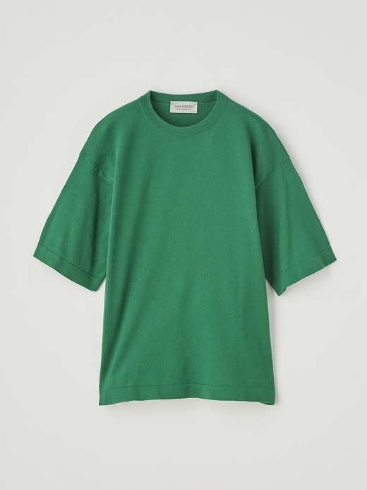 レディース 30G 半袖クルーネックニット【COMMON FIT】 詳細画像 SCOTCH GREEN 1