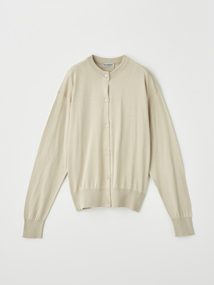 レディース 30G 長袖クルーネックカーディガン【COMMON FIT】