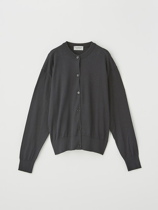 レディース 30G 長袖クルーネックカーディガン【COMMON FIT】