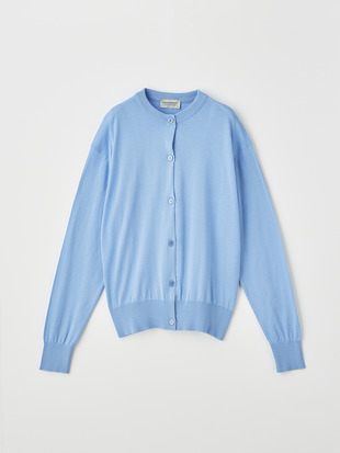 レディース 30G 長袖クルーネックカーディガン【COMMON FIT】