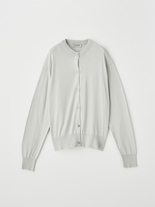 レディース 30G 長袖クルーネックカーディガン【COMMON FIT】