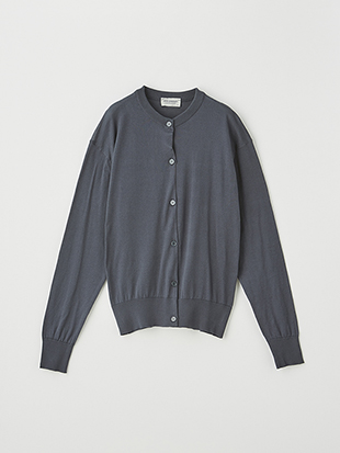 レディース 30G 長袖クルーネックカーディガン【COMMON FIT】