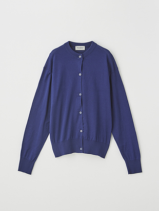レディース 30G 長袖クルーネックカーディガン【COMMON FIT】