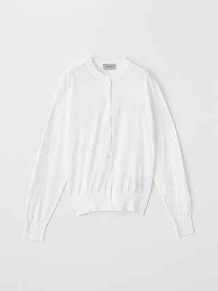 レディース 30G 長袖クルーネックカーディガン【COMMON FIT】