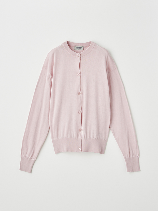 レディース 30G 長袖クルーネックカーディガン【COMMON FIT】 詳細画像 CHALK PINK 1