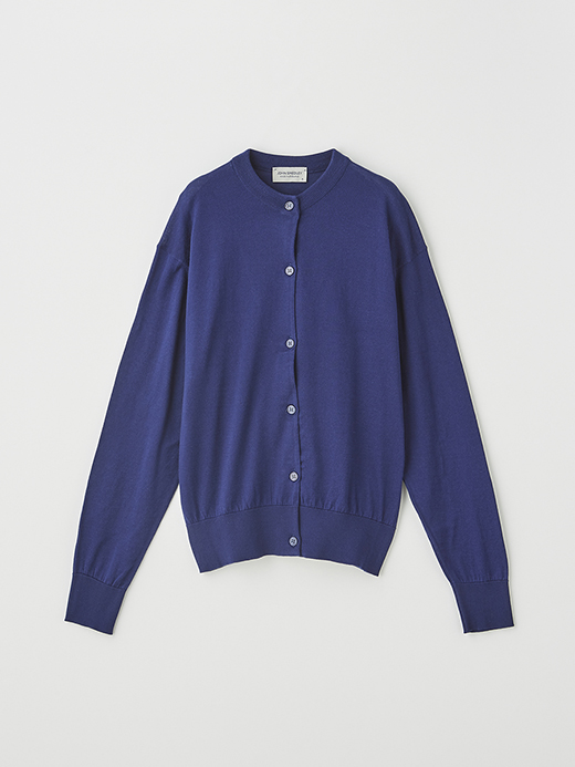 レディース 30G 長袖クルーネックカーディガン【COMMON FIT】 詳細画像 MARINE BLUE 1