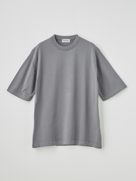 メンズ 24G 半袖 クルーネックニット 詳細画像 COBBLE GREY 2
