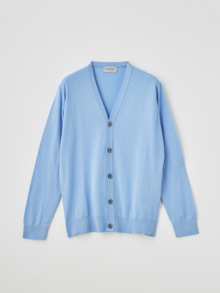 メンズ 30G 長袖 Vネックカーディガン【MODERN FIT】