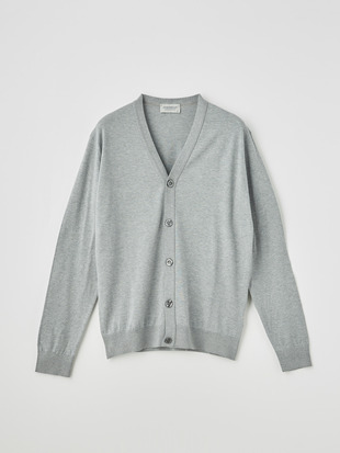 メンズ 30G 長袖 Vネックカーディガン【MODERN FIT】