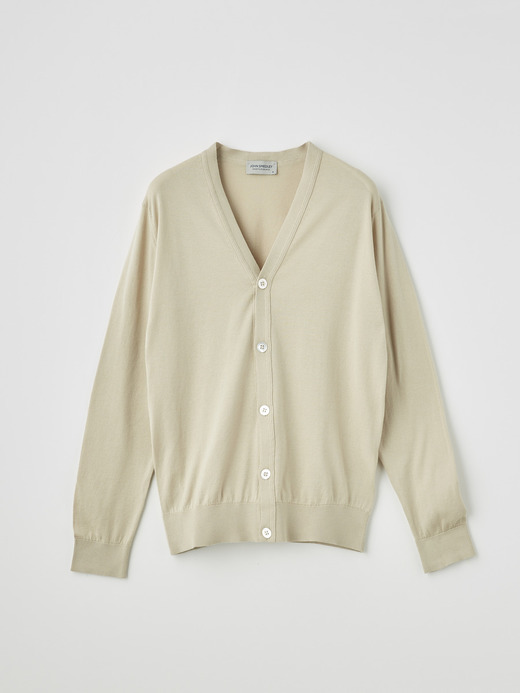 メンズ 30G 長袖 Vネックカーディガン【MODERN FIT】 詳細画像 ALMOND 2