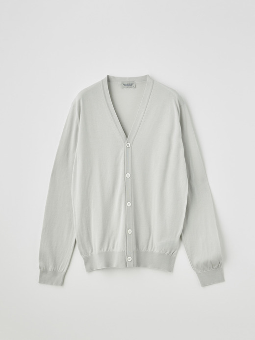 メンズ 30G 長袖 Vネックカーディガン【MODERN FIT】 詳細画像 CLOUD 1