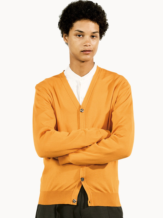 メンズ 30G 長袖 Vネックカーディガン【MODERN FIT】 詳細画像 MANDARIN 2