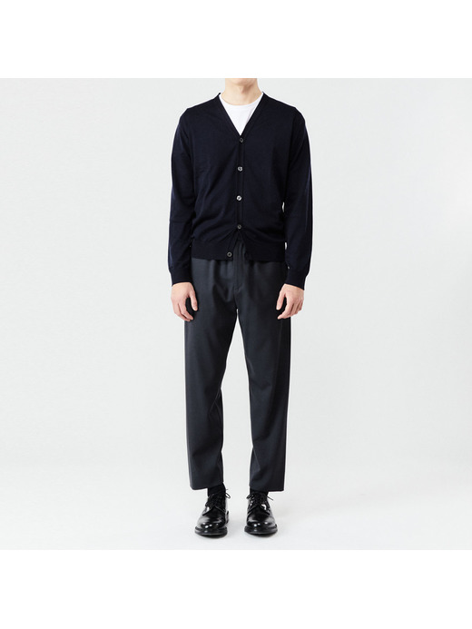 メンズ 30G 長袖 Vネックカーディガン【MODERN FIT】 詳細画像 NAVY 2