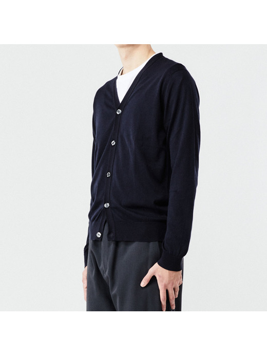 メンズ 30G 長袖 Vネックカーディガン【MODERN FIT】 詳細画像 NAVY 4