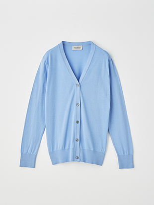 レディース 30G 長袖 Vネックカーディガン【MODERN FIT】