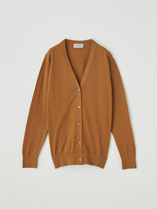 レディース 30G 長袖 Vネックカーディガン【MODERN FIT】
