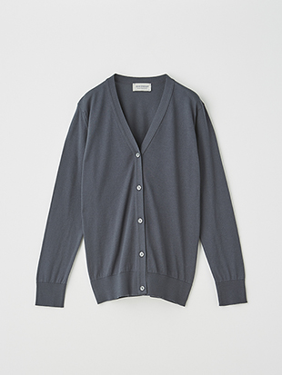 レディース 30G 長袖 Vネックカーディガン【MODERN FIT】