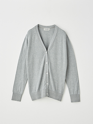レディース 30G 長袖 Vネックカーディガン【MODERN FIT】