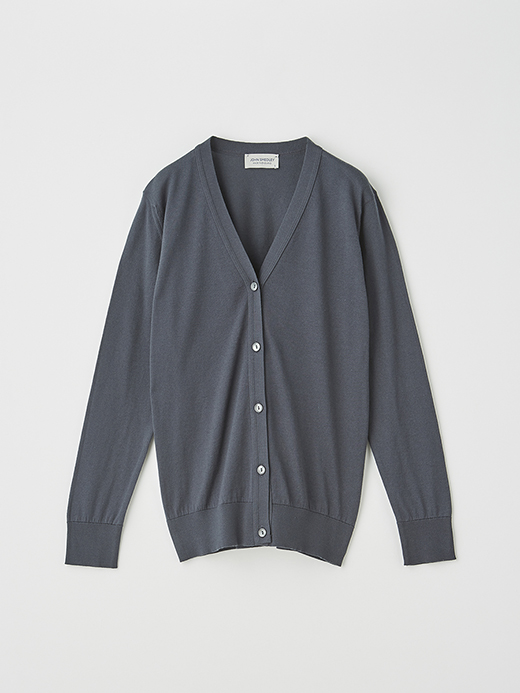 レディース 30G 長袖 Vネックカーディガン【MODERN FIT】 詳細画像 GRANITE 1
