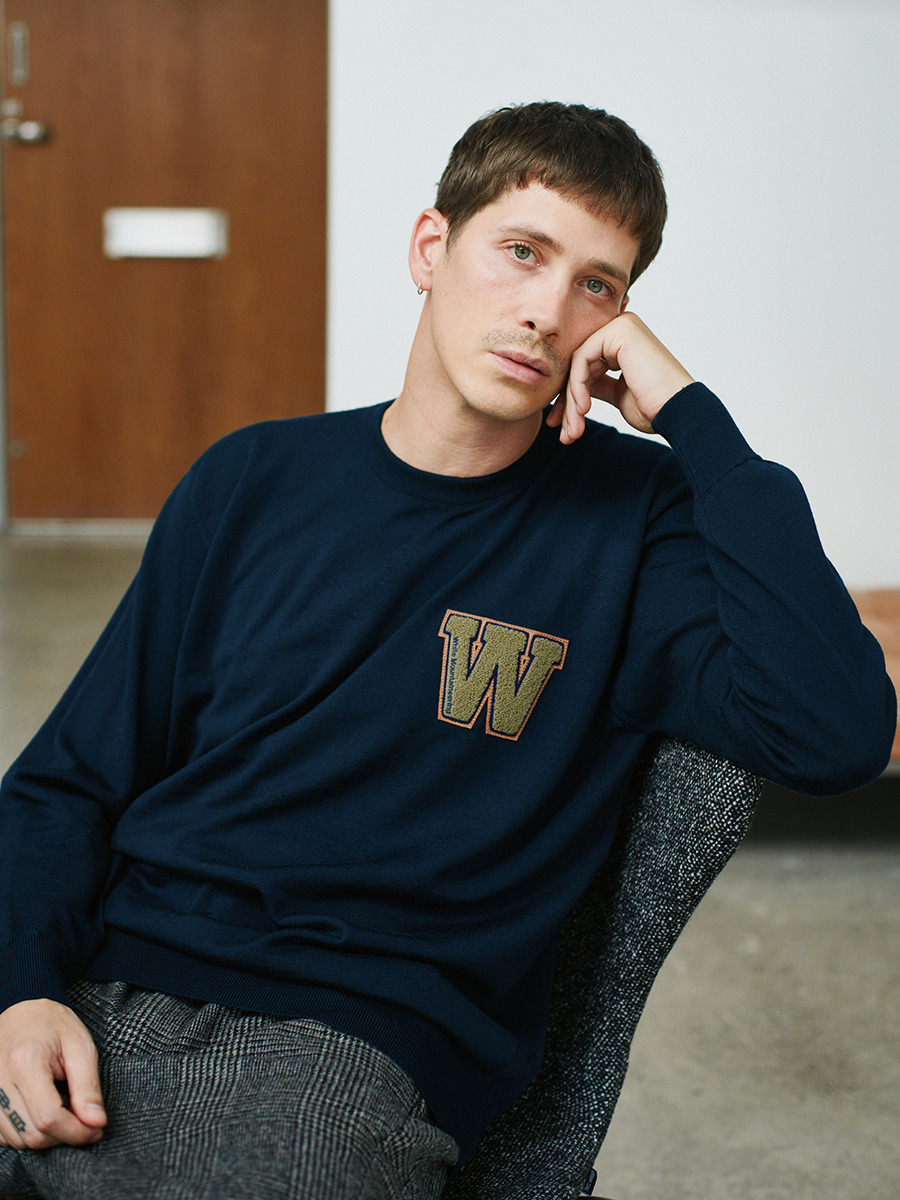 新品 あえなく John Smedley 最高級コットン・メリノウール Sサイズ
