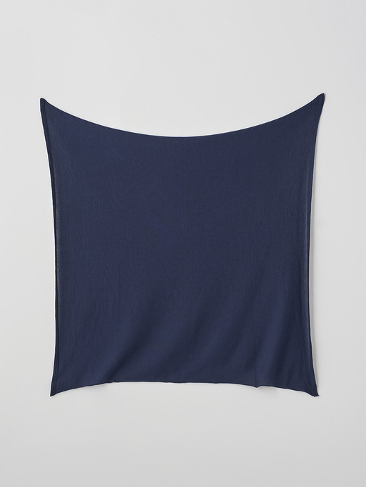[Anglo Indian Gauze] 無地ニットスカーフ | A4722 | 30G 詳細画像 PEACOAT BLUE 2