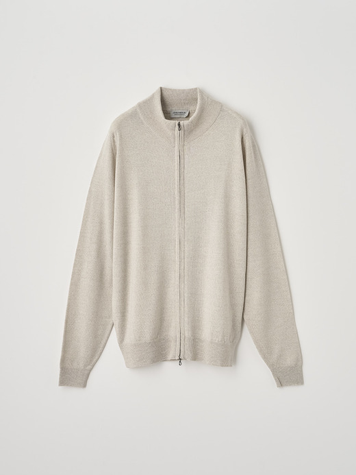 フルジップアップ長袖カーディガン | CLAYGATE | 24G STANDARD FIT 詳細画像 GREY FLEECE 1