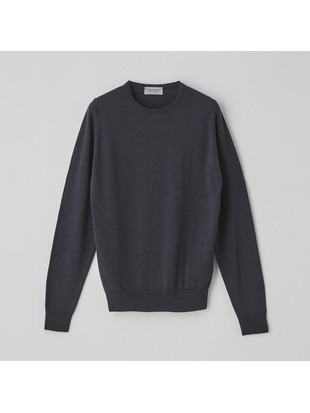 クルーネック長袖ニットプルオーバー | FARHILL | 24G STANDARD FIT