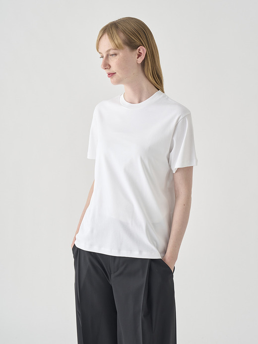 スビンコットン半袖Ｔシャツ｜UTS902｜UNDERWEAR for WOMEN 詳細画像 NO1(L0343UTS902_ホワイト) 3