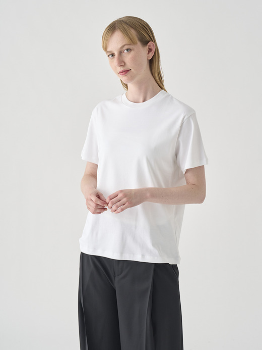 スビンコットン半袖Ｔシャツ｜UTS902｜UNDERWEAR for WOMEN 詳細画像 NO1(L0343UTS902_ホワイト) 4