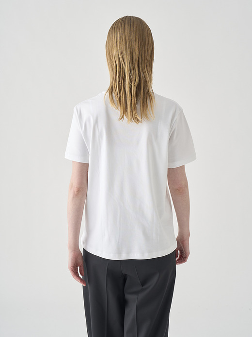 スビンコットン半袖Ｔシャツ｜UTS902｜UNDERWEAR for WOMEN 詳細画像 NO1(L0343UTS902_ホワイト) 6