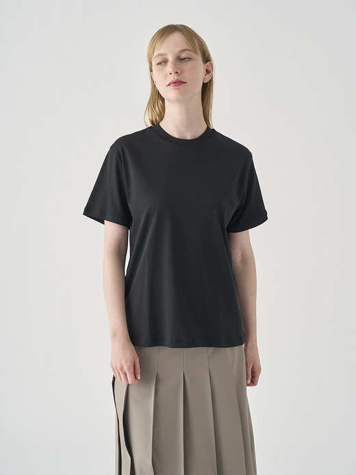 スビンコットン半袖Ｔシャツ｜UTS902｜UNDERWEAR for WOMEN 詳細画像 NO2(L0343UTS902_ブラック) 3