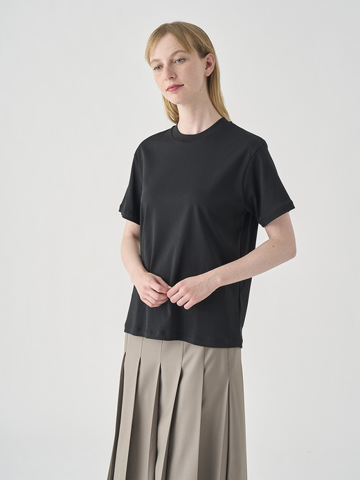 スビンコットン半袖Ｔシャツ｜UTS902｜UNDERWEAR for WOMEN 詳細画像 NO2(L0343UTS902_ブラック) 4