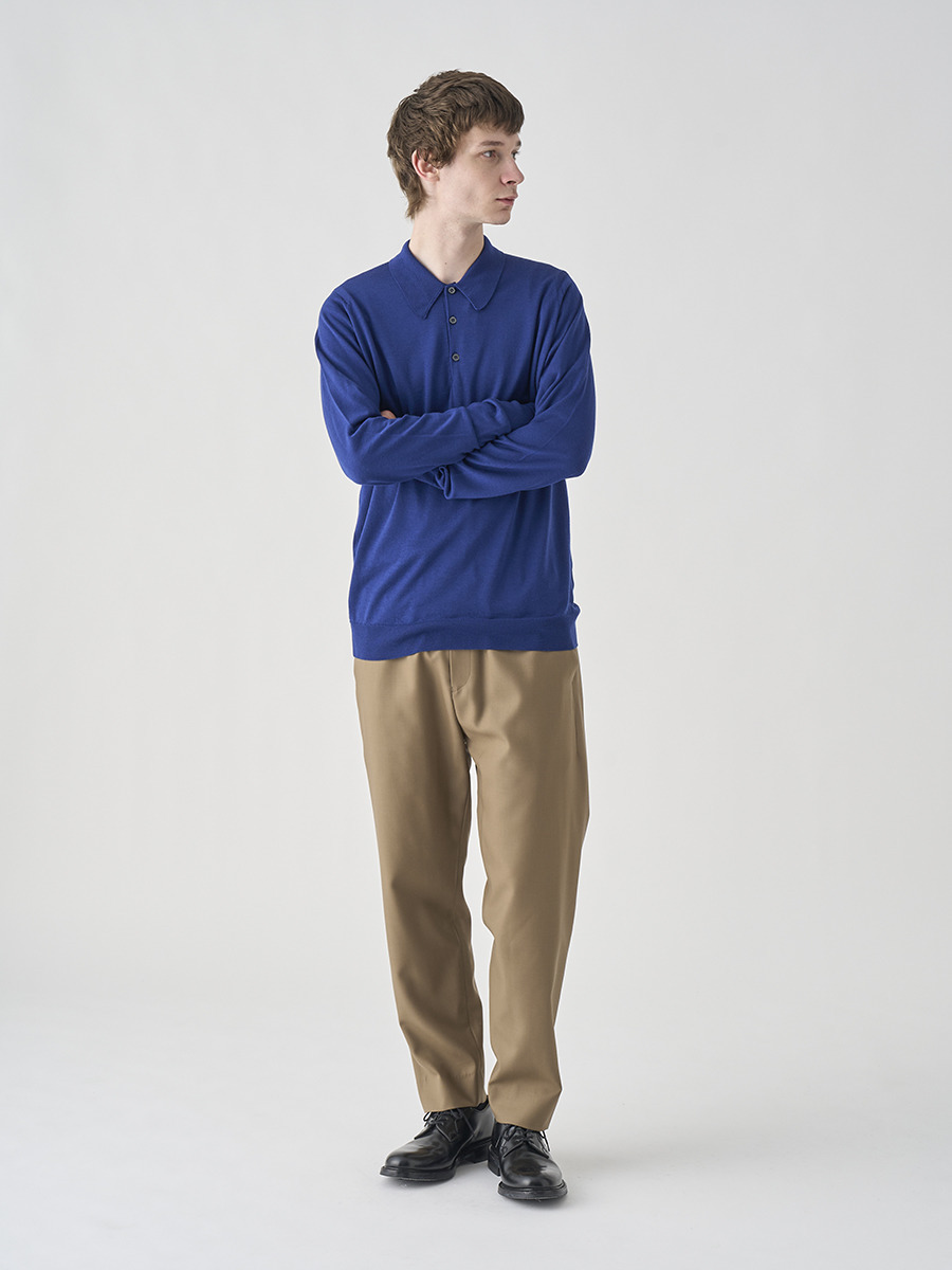 新品未使用　ジョンスメドレー　ウールパンツ　サイズ2 M ネイビー 新品未使用ジョンスメドレーウールパンツサイズ2 M ネイビー