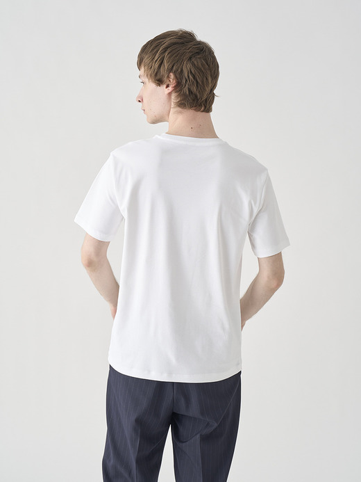 スビンコットン半袖Ｔシャツ｜UTS912｜UNDERWEAR for MEN 詳細画像 NO1(L0348UTS912_ホワイト) 4