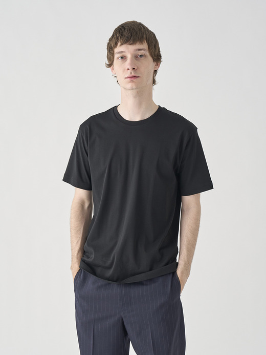 スビンコットン半袖Ｔシャツ｜UTS912｜UNDERWEAR for MEN 詳細画像 NO2(L0348UTS912_ブラック) 2