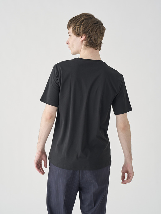 スビンコットン半袖Ｔシャツ｜UTS912｜UNDERWEAR for MEN 詳細画像 NO2(L0348UTS912_ブラック) 4