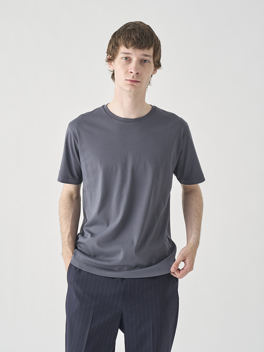 スビンコットン半袖Ｔシャツ｜UTS912｜UNDERWEAR for MEN 詳細画像 NO3(L0348UTS912_チャコールグレー) 3