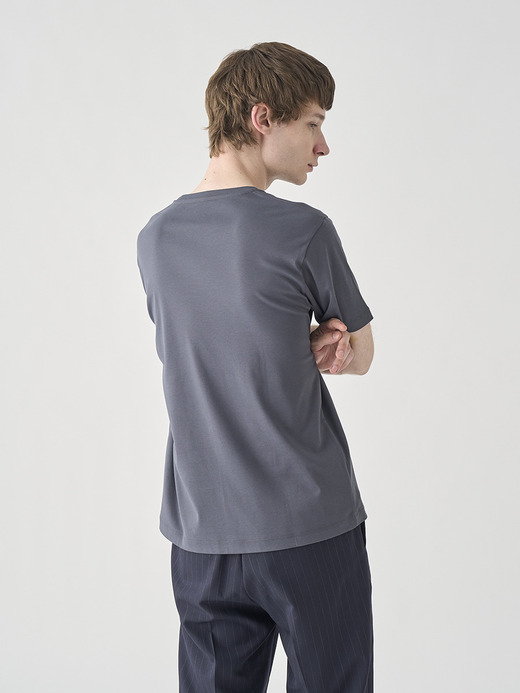 スビンコットン半袖Ｔシャツ｜UTS912｜UNDERWEAR for MEN 詳細画像 NO3(L0348UTS912_チャコールグレー) 6