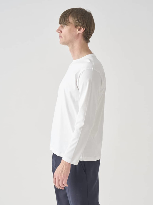 スビンコットン長袖Ｔシャツ｜UNDERWEAR for MEN 詳細画像 NO1(L0348UTS920_ホワイト) 5