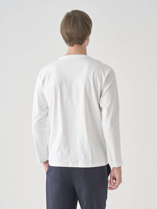 スビンコットン長袖Ｔシャツ｜UNDERWEAR for MEN 詳細画像 NO1(L0348UTS920_ホワイト) 7