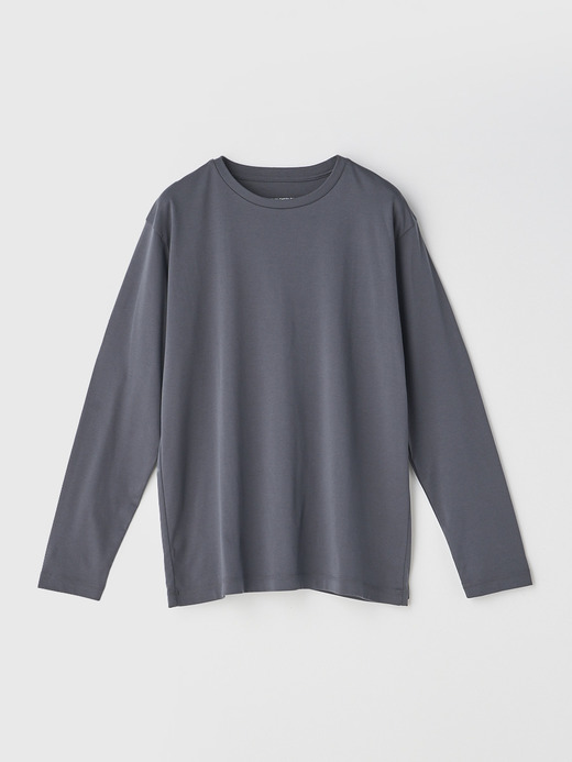 スビンコットン長袖Ｔシャツ｜UNDERWEAR for MEN 詳細画像 NO3(L0348UTS920_チャコールグレー) 1