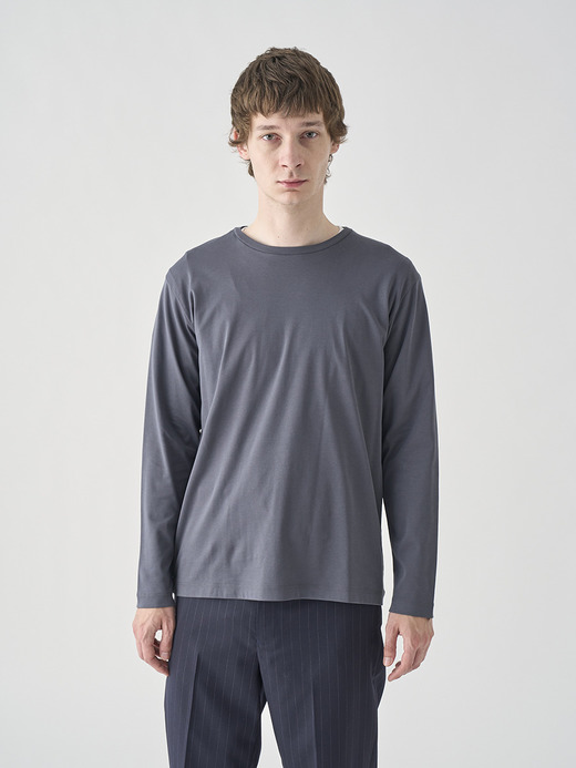 スビンコットン長袖Ｔシャツ｜UNDERWEAR for MEN 詳細画像 NO3(L0348UTS920_チャコールグレー) 4