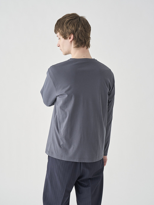 スビンコットン長袖Ｔシャツ｜UNDERWEAR for MEN 詳細画像 NO3(L0348UTS920_チャコールグレー) 5