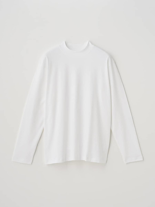 スビンコットンモックネック長袖Ｔシャツ｜UNDERWEAR for MEN 詳細画像 NO1(L0348UTS921_ホワイト) 1