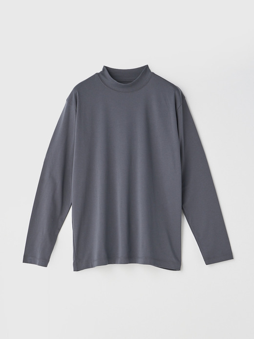 スビンコットンモックネック長袖Ｔシャツ｜UNDERWEAR for MEN 詳細画像 NO3(L0348UTS921_チャコールグレー) 1
