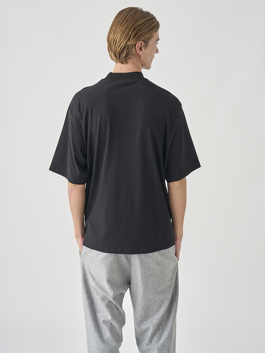 コットン オーバーサイズモックネックＴシャツ｜UTS952 詳細画像 NO3(L0348UTS952_ブラック) 4